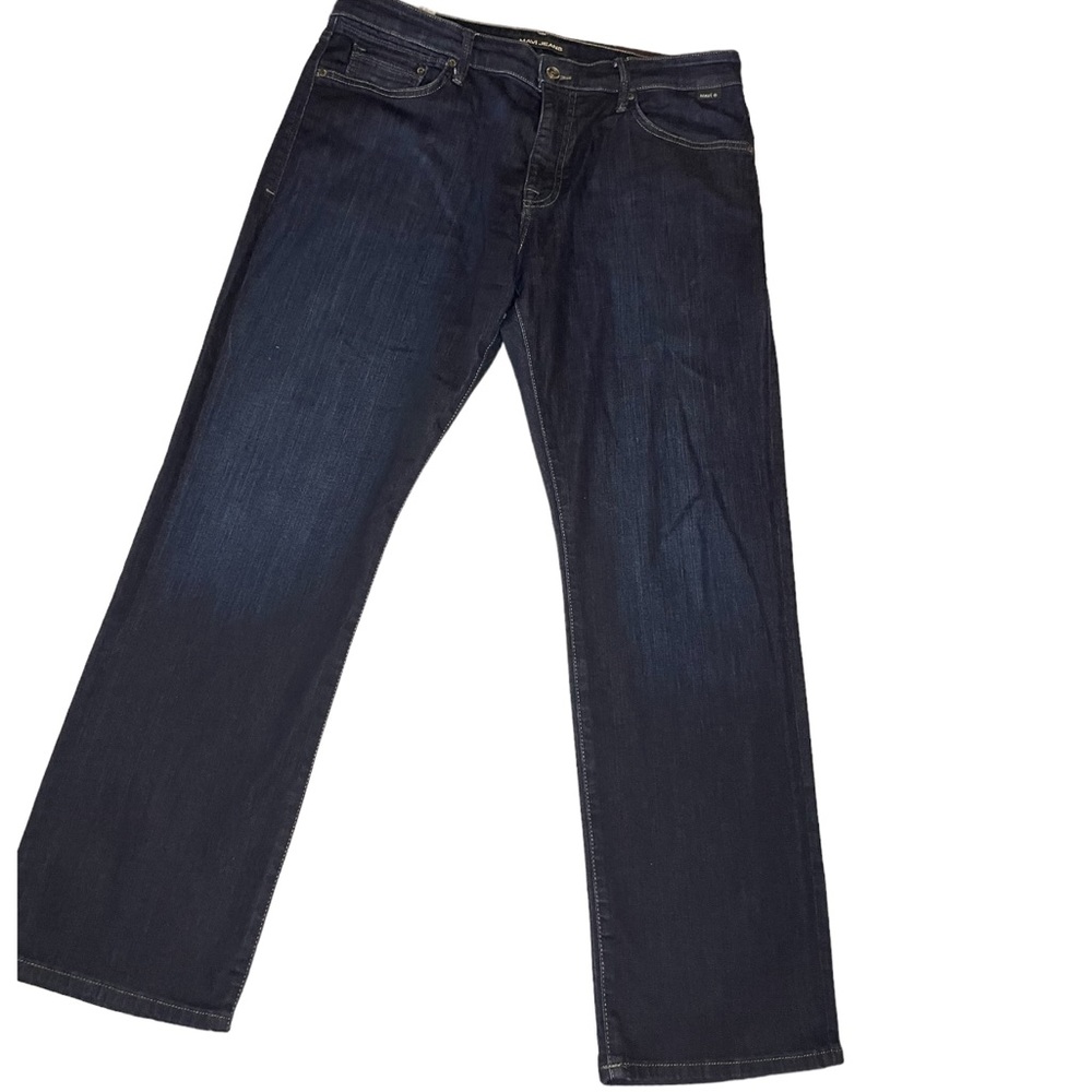 Mavi Matt Men Relaxed Fit Straight Leg Jeans Dark Wash Sz 36